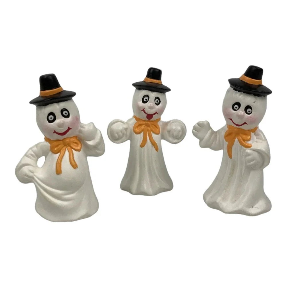 VTG Halloween Set 3 Hand Painted 4